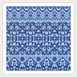 Ethnic patterns in oriental style. Sticker